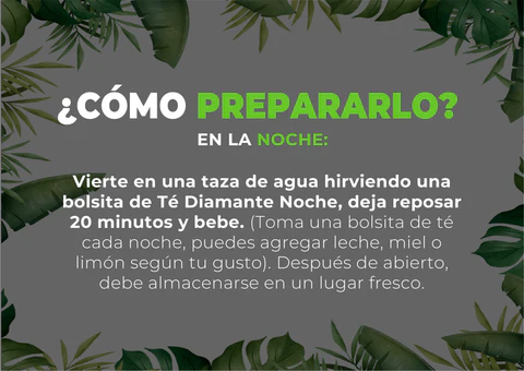 preparacion TÉ DIAMANTE FIT 28 NOCHES
