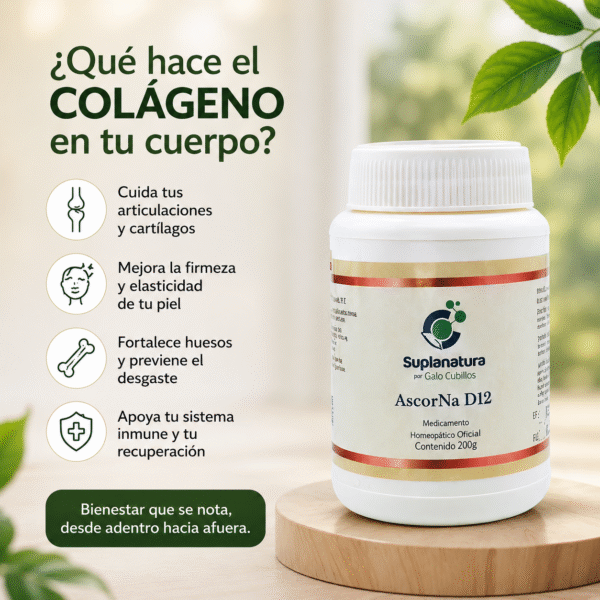 Colágeno Hidrolizado con Magnesio y Vitamina C – 100% Natural